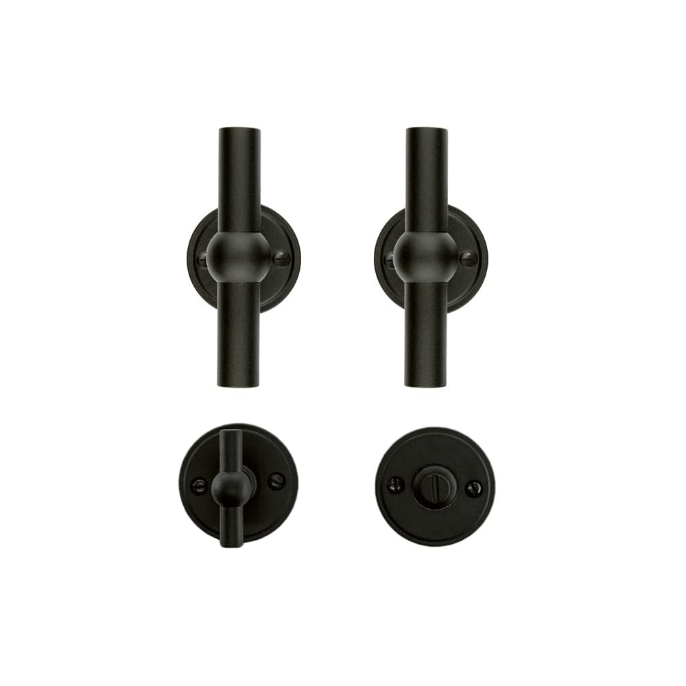 HDD Pro deurkruk PETANA Zwart structuur UV zijaanzicht