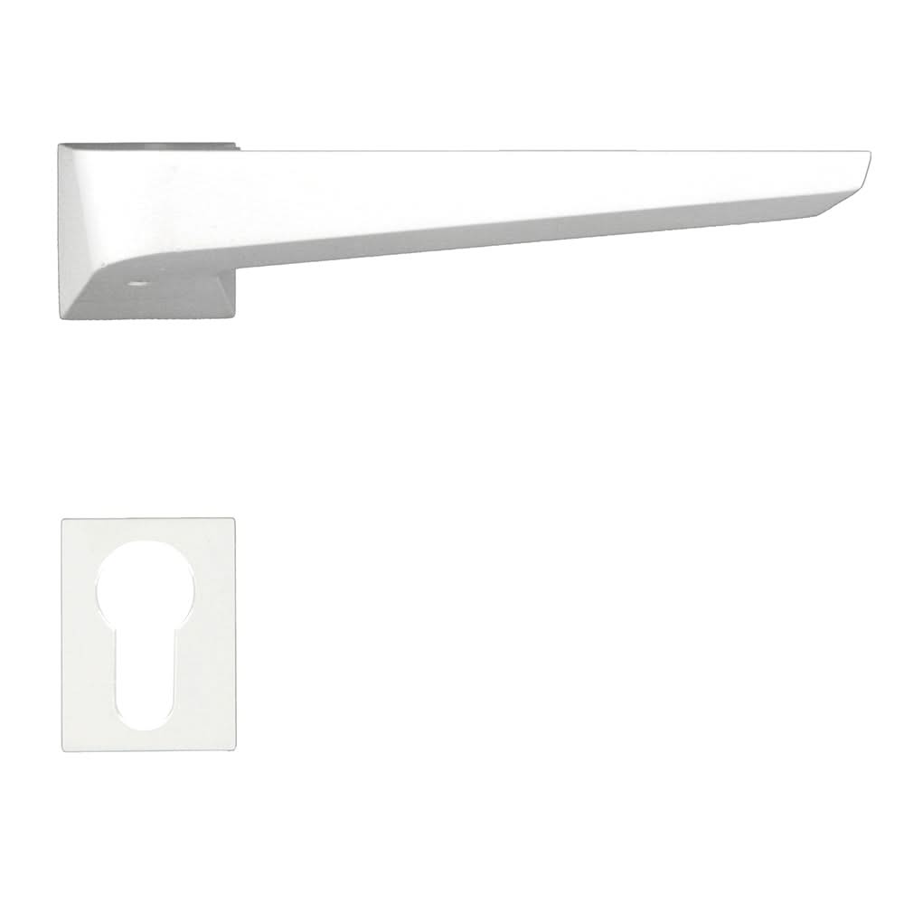 HDD Pro Star Wit Structuur deurkruk – met rozet