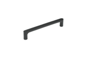 Staalimex houten handgreep Silkeborg 208mm mat zwart vooraanzicht