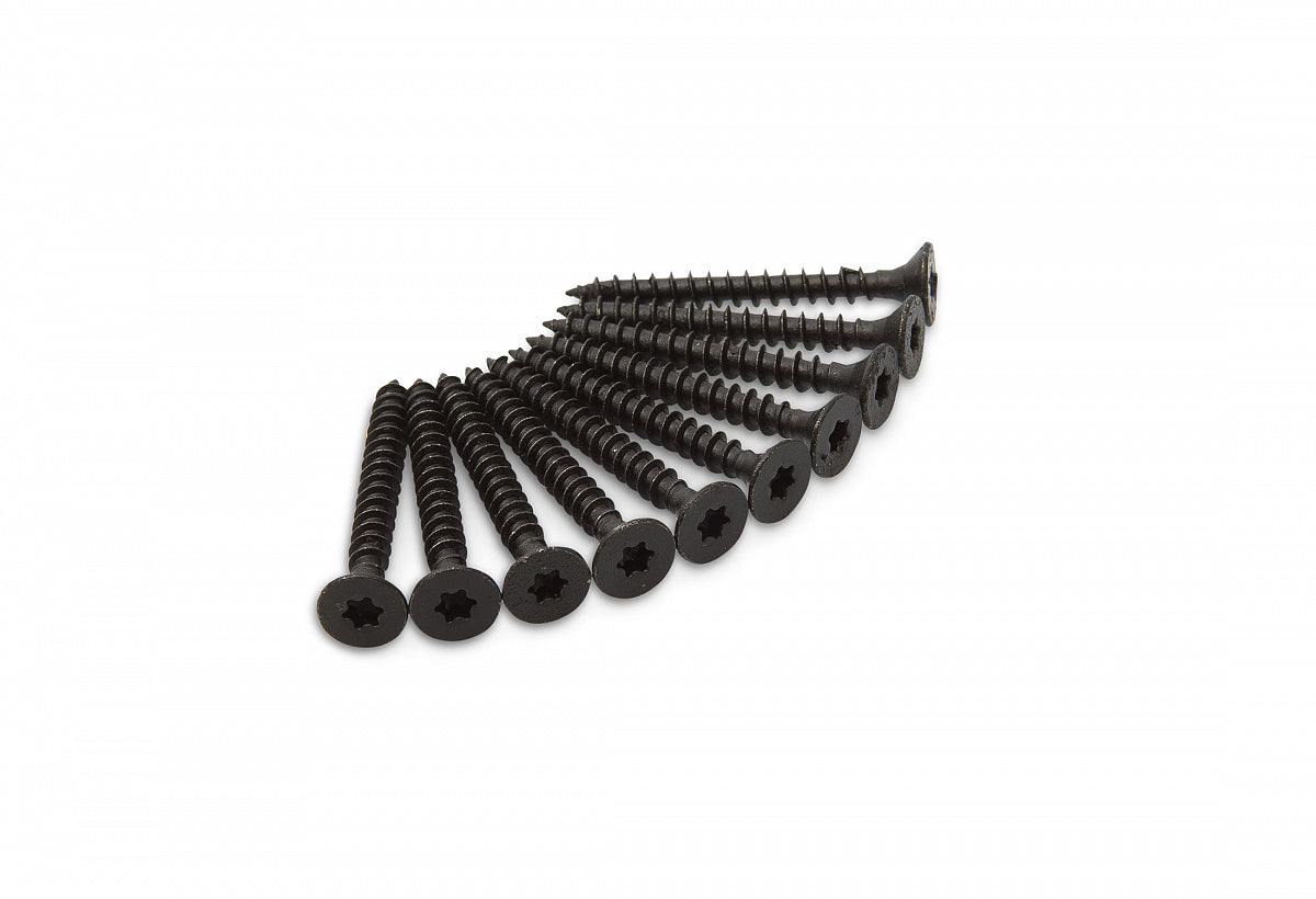 Dulimex scharnierschroef 4,5x40 mm in zwart RVS met Torx T-20-kop, detailfoto