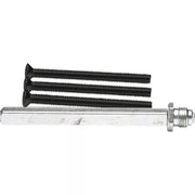 AXA verlengset wisselstift 90 mm met boutenset M6x80 zwart vooraanzicht