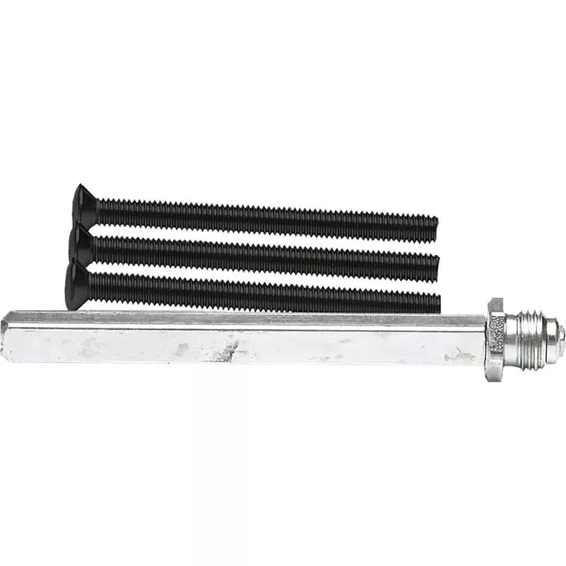 AXA verlengset wisselstift 90 mm met boutenset M6x80 zwart vooraanzicht