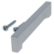 Starx meubelgreep rechthoekig 96 mm aluminium vooraanzicht