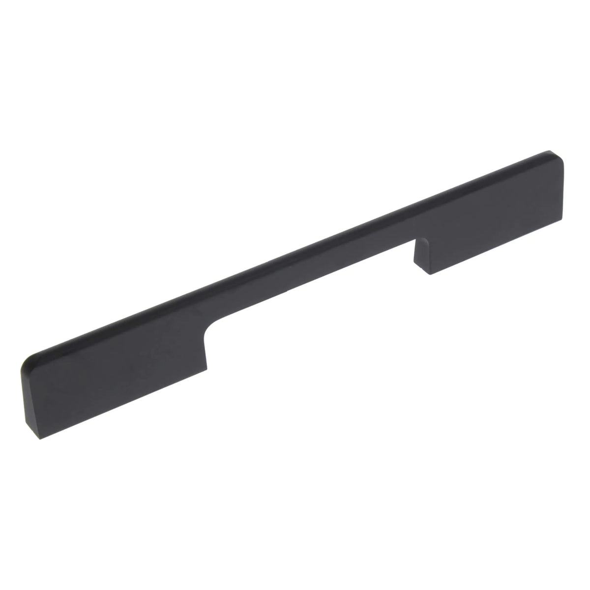 Starx meubelgreep rechthoekig 10 x 25 x 128 mm mat zwart – vooraanzicht