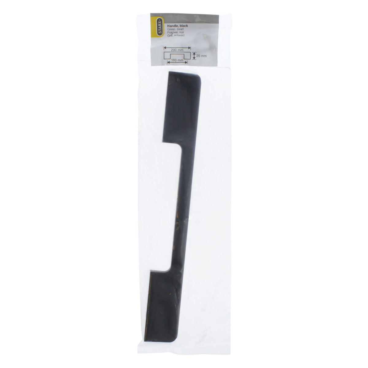 Starx meubelgreep zwart 10 x 25 x 160 mm – productaanzicht