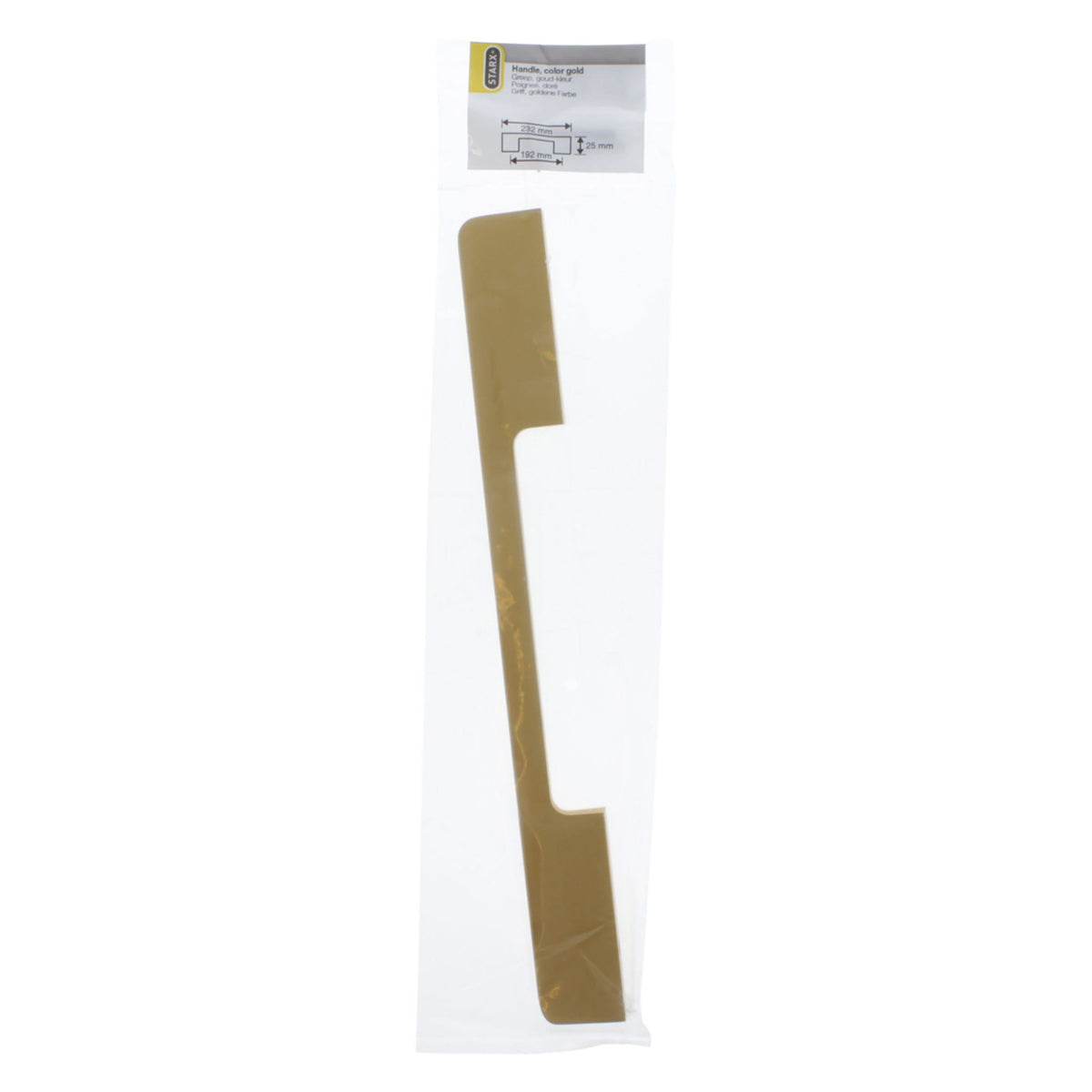 Starx meubelgreep goud 10 x 25 x 192 mm – productaanzicht