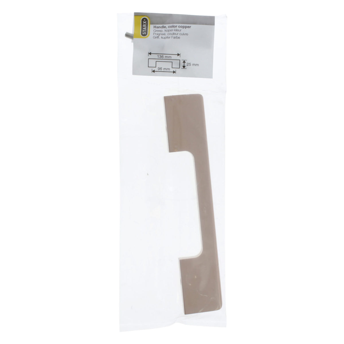 Starx meubelgreep koper 10 x 25 x 96 mm – productaanzicht