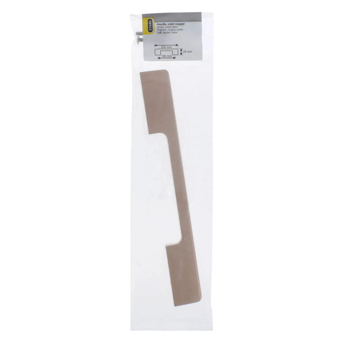 Starx meubelgreep koper 10 x 25 x 160 mm – productaanzicht