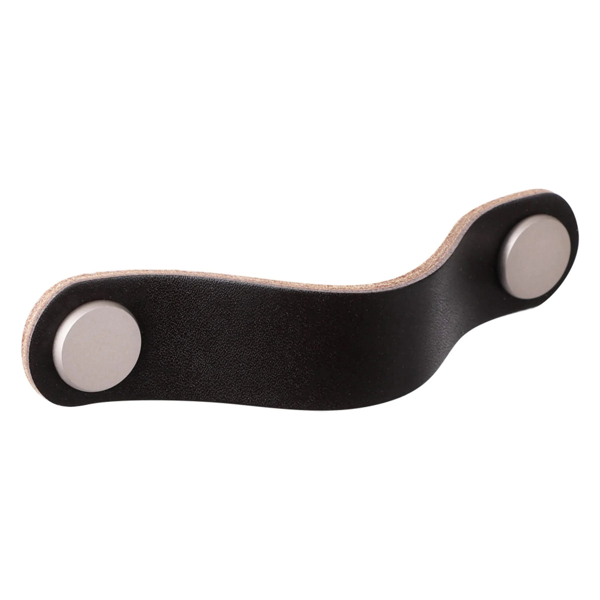 Starx meubelgreep donker bruin 25 mm breed, 96 mm hart-op-hart – vooraanzicht