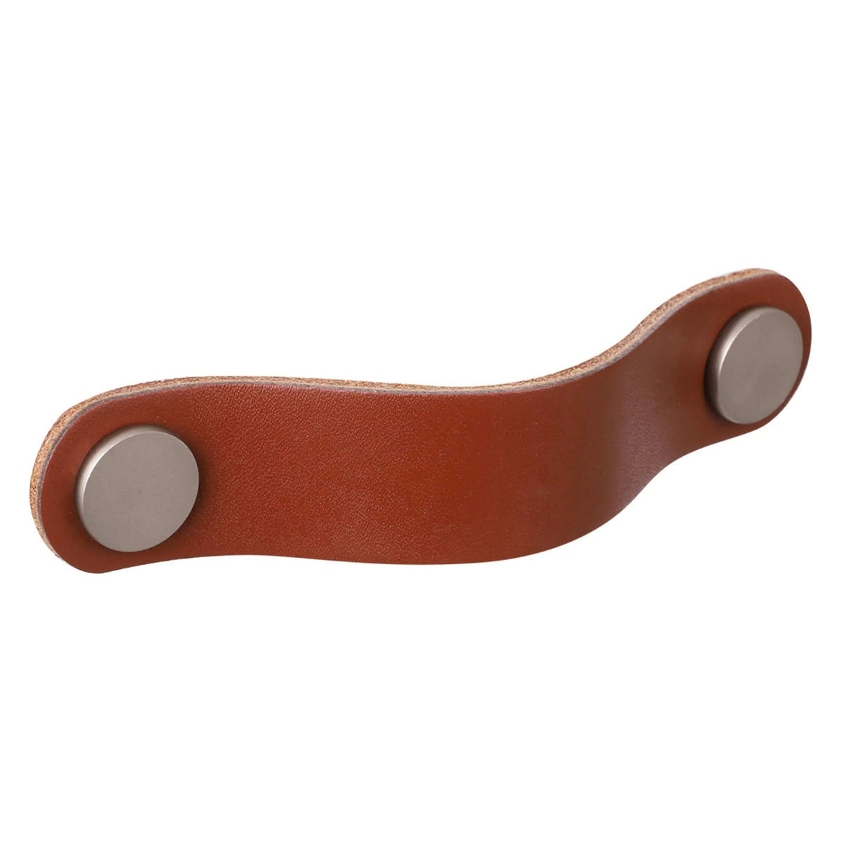 Starx meubelgreep cognac bruin 25 mm breed, 96 mm hart-op-hart – vooraanzicht