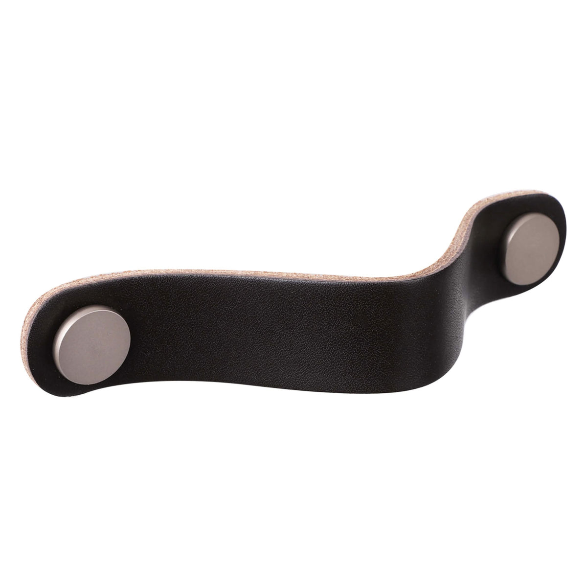Starx meubelgreep donker bruin 25 mm breed, 128 mm hart-op-hart – vooraanzicht