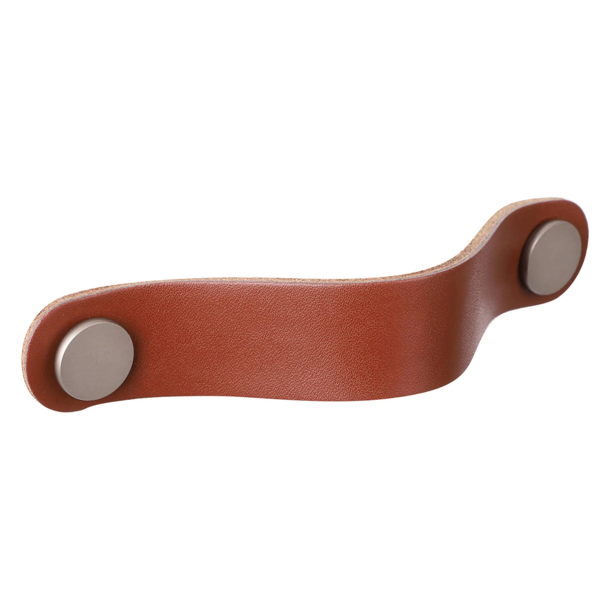 Starx meubelgreep cognac bruin 25 mm breed, 128 mm hart-op-hart – vooraanzicht
