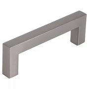 Starx meubelgreep vierkant gun metal 96 mm – vooraanzicht