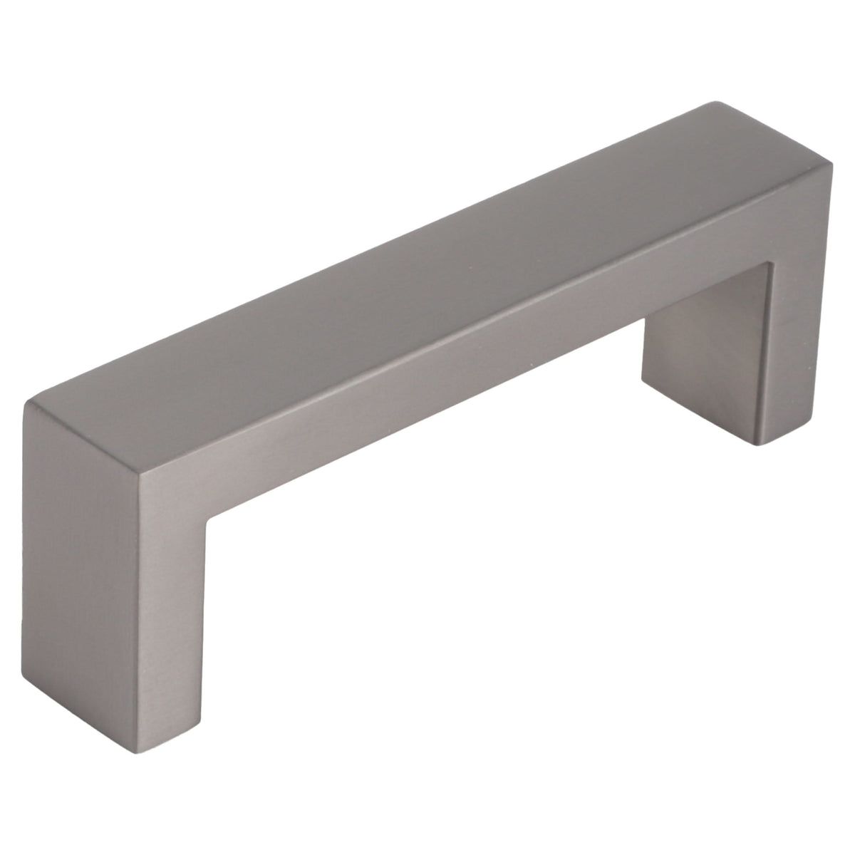 Starx meubelgreep rechthoekig 12x12x96 mm Gunmetal – vooraanzicht