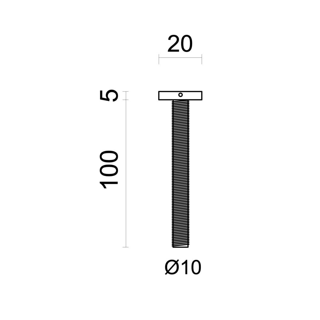 HDD Pro bevestigingsset M10 trekker inox – detail