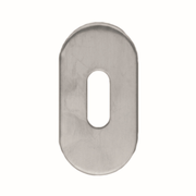 HDD Pro sleutelplaatje Ovaal Shape inox plus vooraanzicht