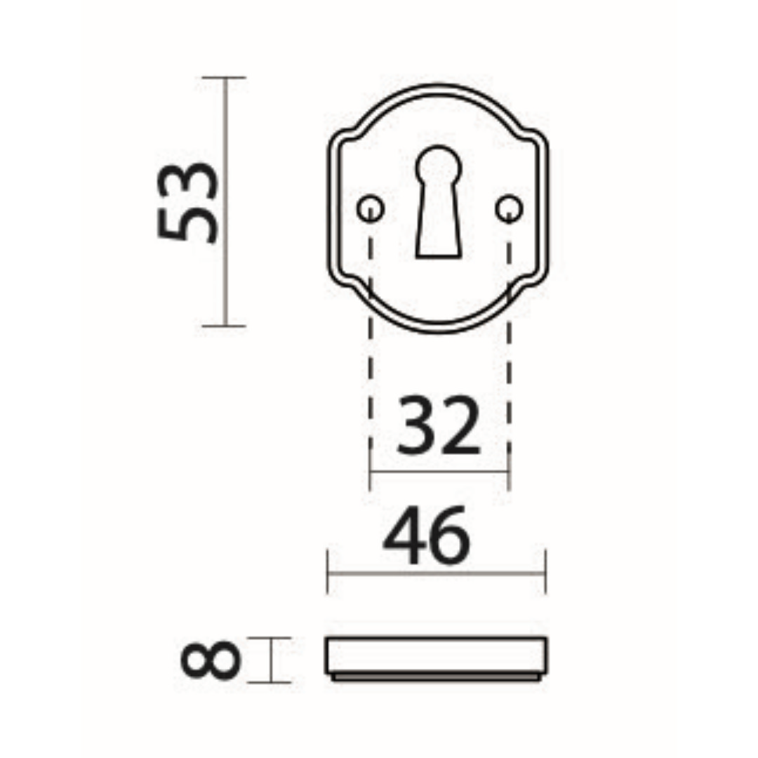 HDD Pro sleutelplaatje Ralph mat zwart detail