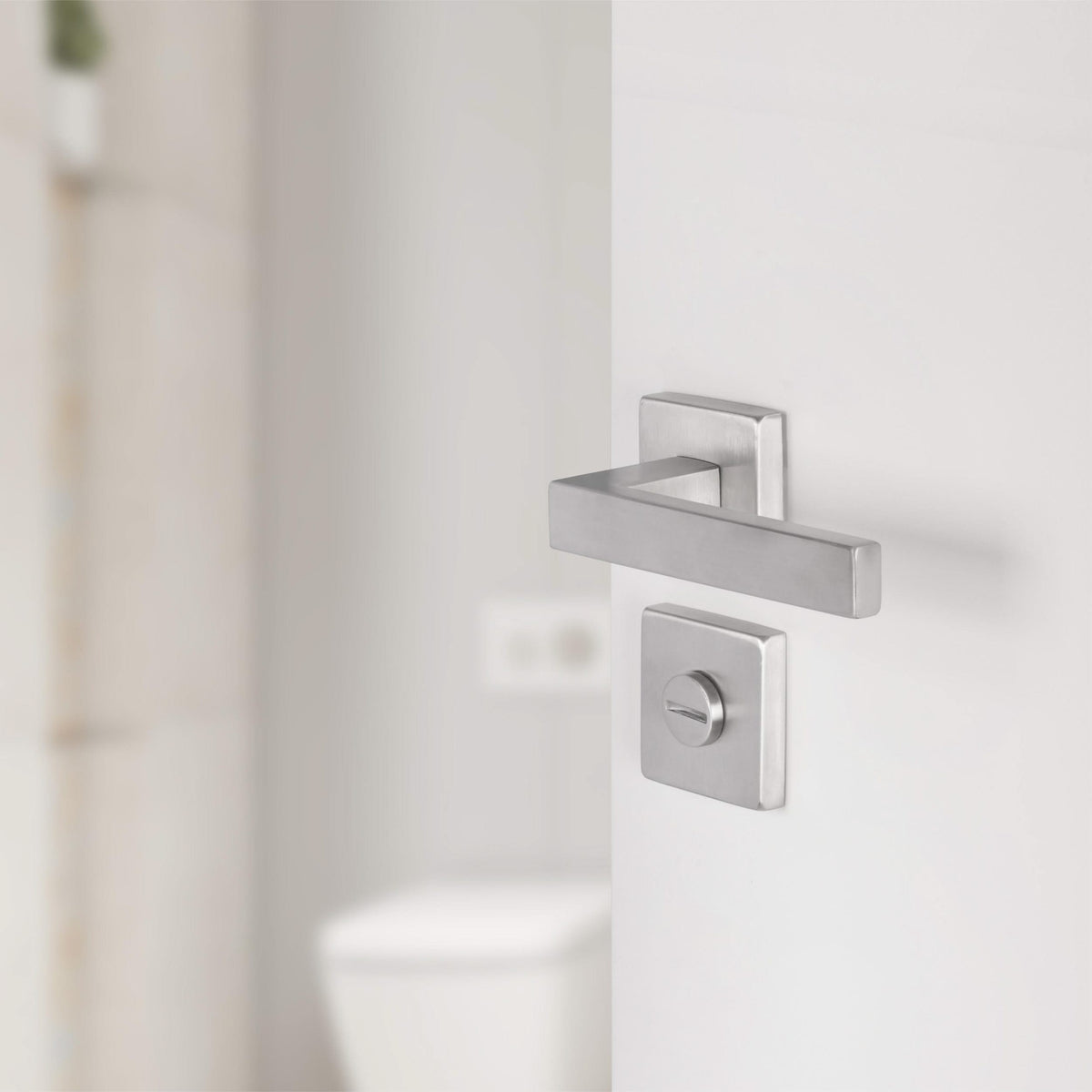 Differnz rozet met toiletsluiting mat chroom detail 3