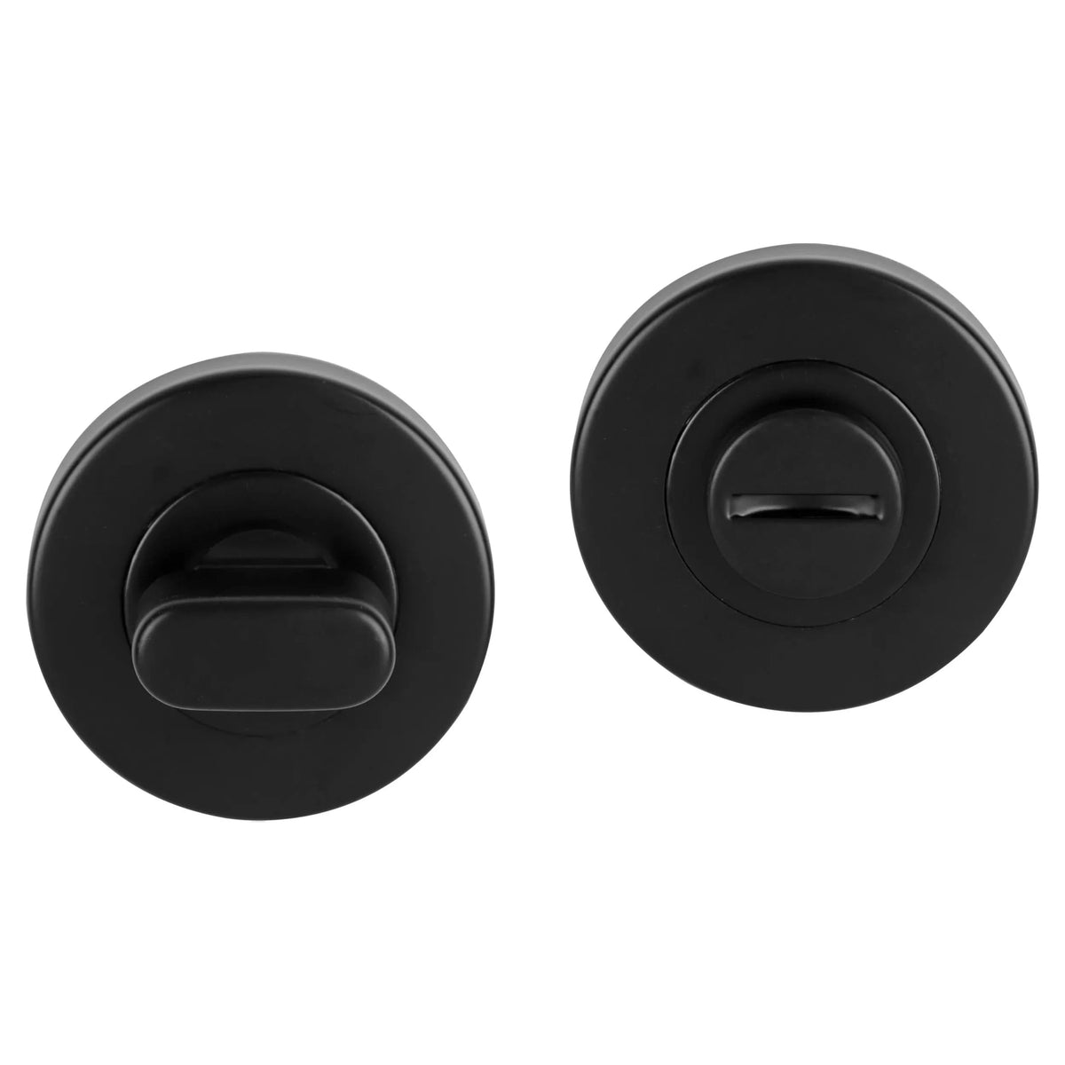 Differnz wc-rozet zwart rond 53 mm vooraanzicht