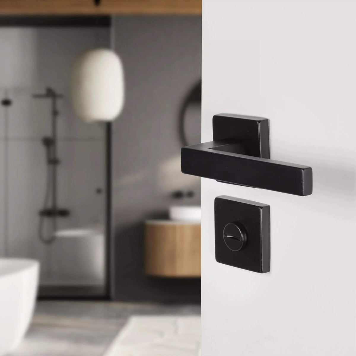 Differnz rozet met toiletsluiting zwart detail 2
