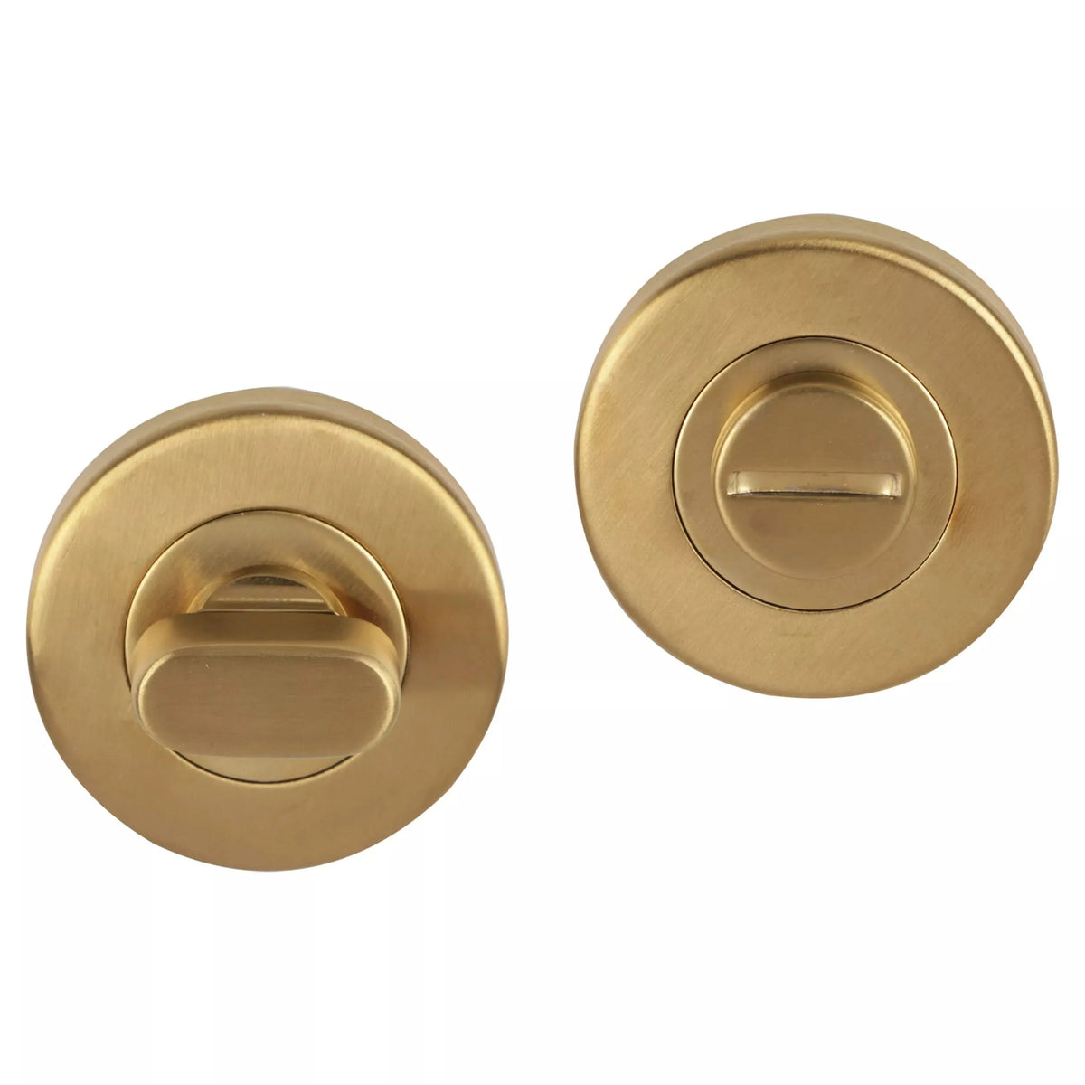 Differnz wc-rozet goud rond 53 mm vooraanzicht