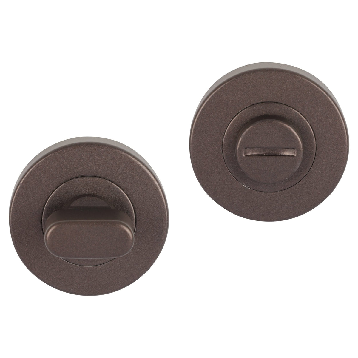 Differnz wc-rozet brons rond 53 mm vooraanzicht