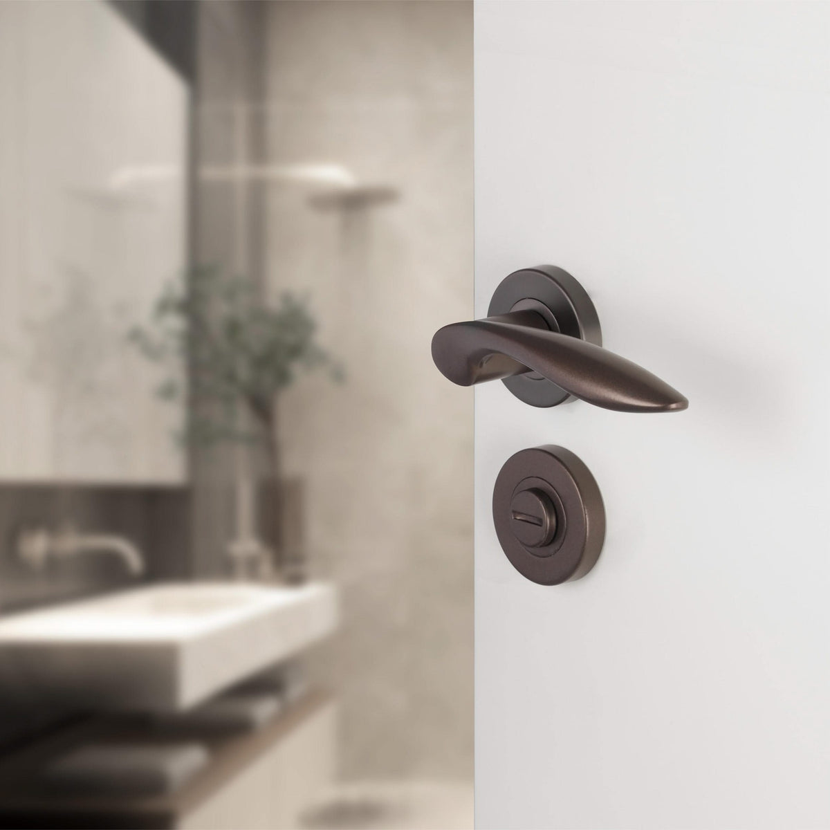 Differnz wc-rozet brons rond productafbeelding