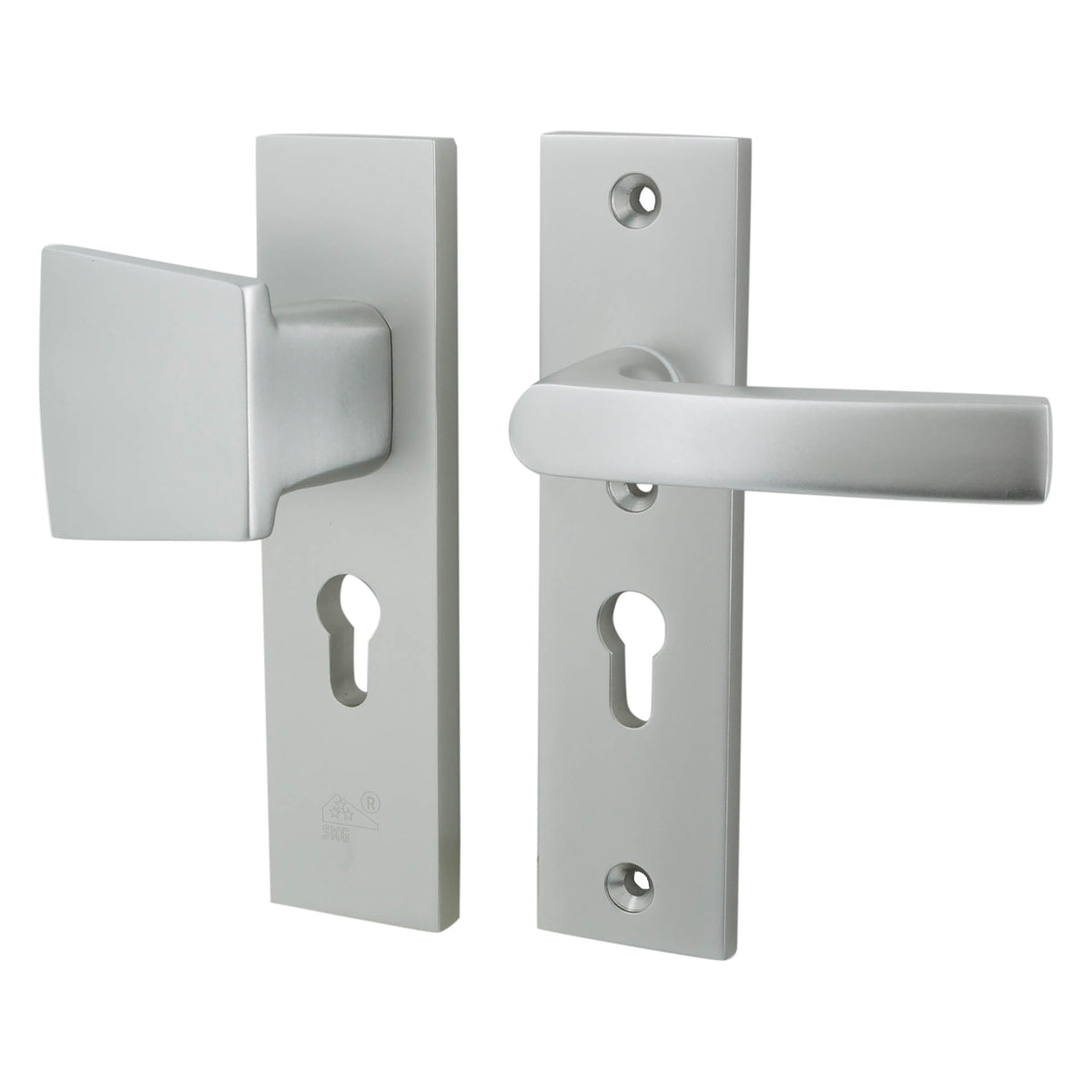 Starx veiligheidsbeslag - duwgarnituur - PC55 - SKG*** - kortschild - aluminium F1