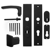 Starx kortschild - duwer kruk garnituur - PC55/72 - SKG*** - kerntrek - aluminium - zwart