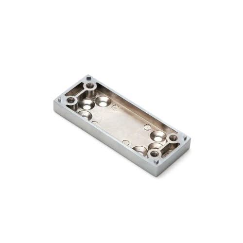 Dulimex smalle onderlegplaat RBM in F1 aluminium finish - productfoto