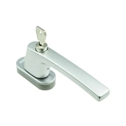 AMI draai-kiep raamgreep type 812 F1 aluminium - vooraanzicht