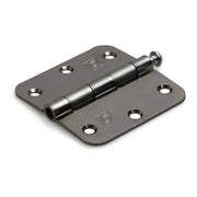 Dulimex scharnier losse RVS pen ronde hoeken 76x76 mm RVS geborsteld vooraanzicht