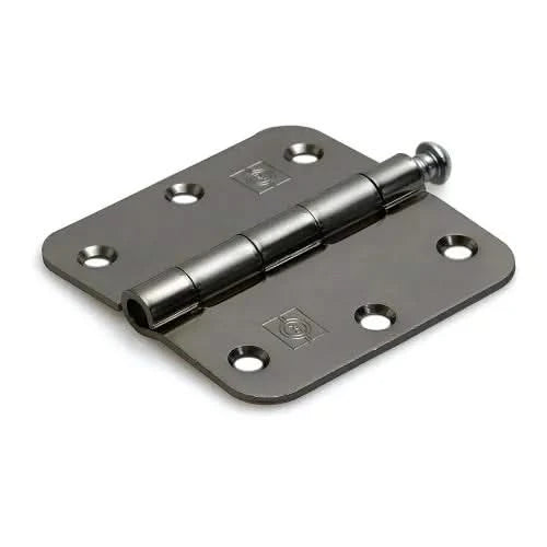 Dulimex scharnier losse RVS pen ronde hoeken 76x76 mm RVS geborsteld vooraanzicht