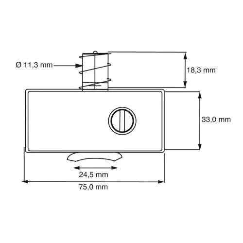 Dulimex oplegslot smal SKG* no. 011 buitendraaiend zilvergrijs &ndash; detail