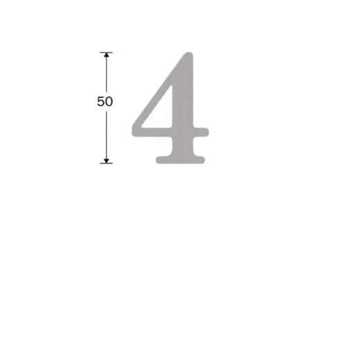 Artitec Mi Satori huisnummer Roman 4 mat zwart – detail