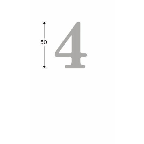 Artitec Mi Satori huisnummer 4 Roman mat chroom – detail