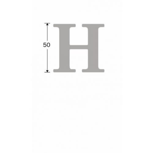 Artitec Mi Satori huisletter H messing ongelakt – detailweergave
