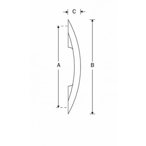 Artitec meubelgreep Bow 147mm glans nikkel detailfoto