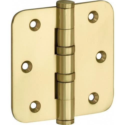 Artitec Mi Satori kogellagerscharnier vlak ronde hoek 76x76 mm messing gelakt - vooraanzicht