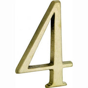Artitec Mi Satori huisnummer 4 Roman 120mm messing antiek vooraanzicht
