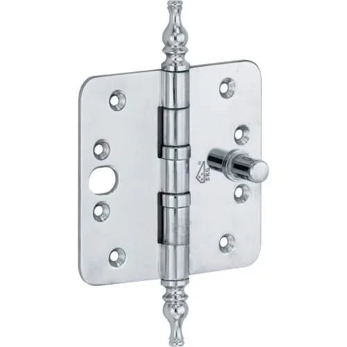 Artitec Mi Satori kogellagerscharnier ronde hoek vaas 89 x 89 mm glans chroom – vooraanzicht