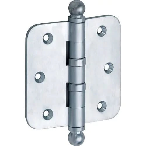 Artitec Mi Satori kogellagerscharnier ronde hoek bol 89x89mm mat chroom - vooraanzicht