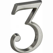 Artitec Mi Satori huisnummer 3 antiek chroom mat – vooraanzicht