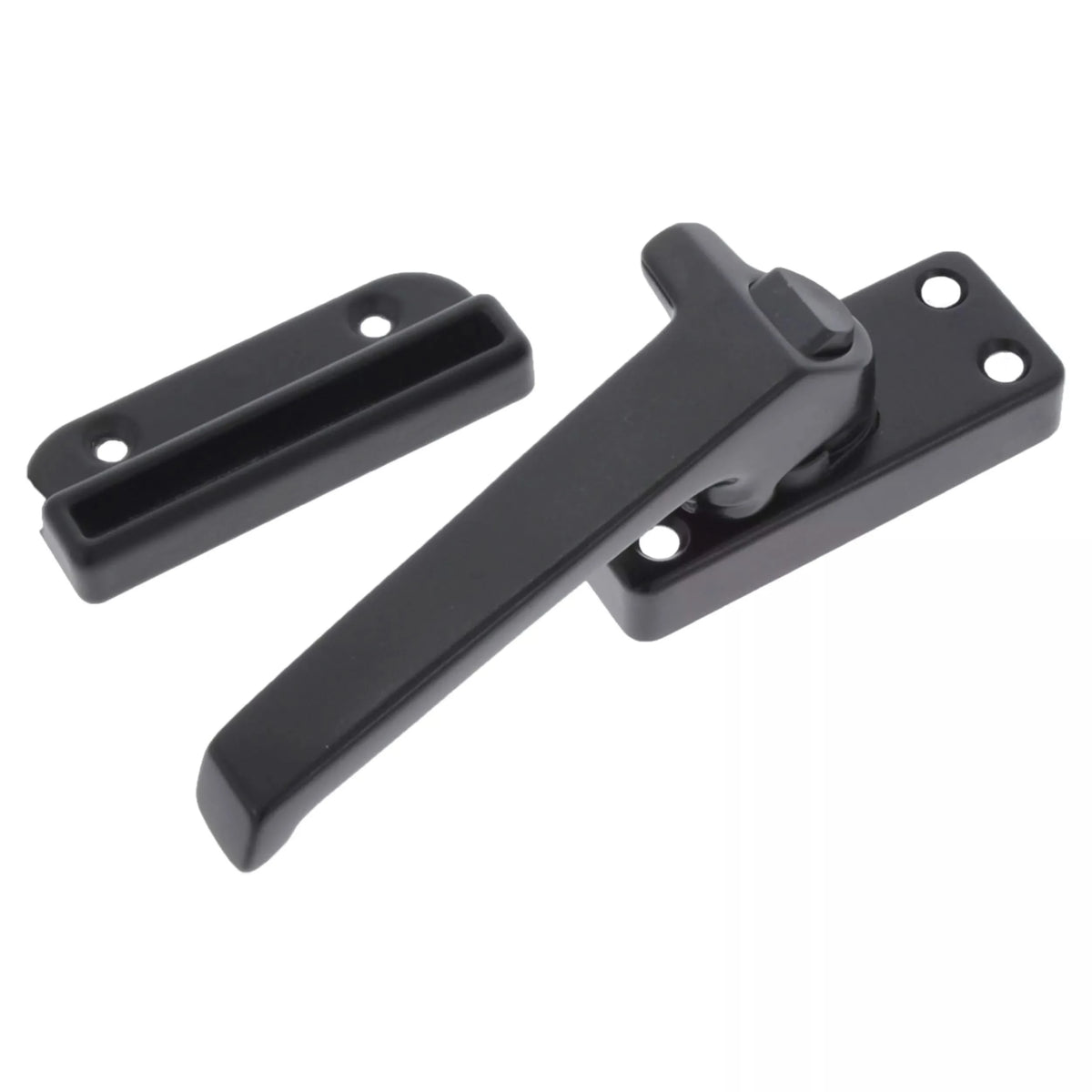 Starx raamsluiting links met nok en knop grijs – detail