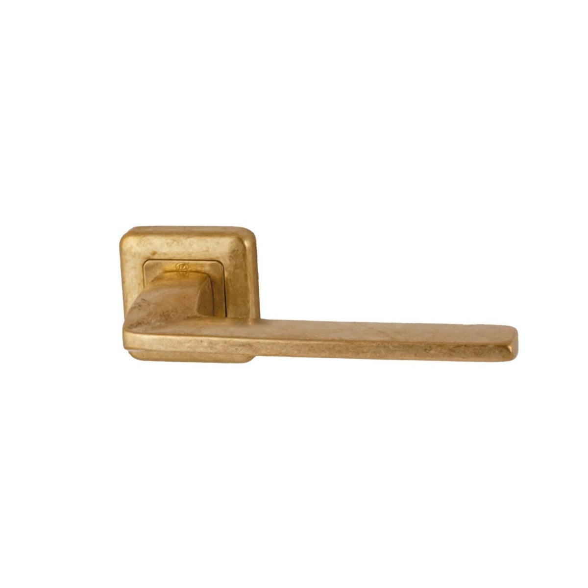 Hardbrass voordeurset QBE getrommeld messing detail 3