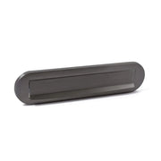 Hardbrass Mariani briefplaat Ronald PVD Gun Metal vooraanzicht