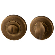 Hard Brass WC-Rosette 8 mm Artax in Bronze matt, Vorderansicht
