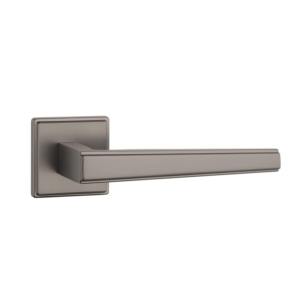Aprile deurkruk Syringa gunmetal op rond rozet vooraanzicht