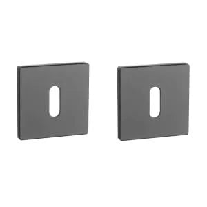 Aprile Prestige sleutelrozet vierkant mat zwart 52×52 mm