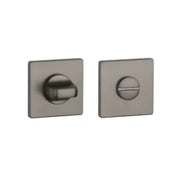 Aprile Prestige WC-garnituur rozet Grafiet 52 x 52 mm - vooraanzicht